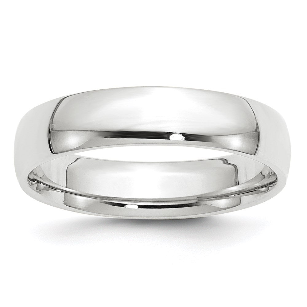 10K White Gold 5mm Comfort Fit Wedding Band – Lightweight & Durable