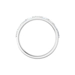 Baguette Lab-Grown Diamond Channel-Set Half Eternity Band in 14K Gold - 14K White Gold