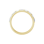 Baguette Lab-Grown Diamond Channel-Set Half Eternity Band in 14K Gold - 14K Yellow Gold