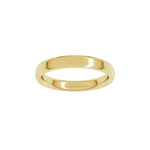 Beveled-Edge Comfort-Fit Flat Band in 14K & 18K Gold or Platinum - 14K Yellow Gold