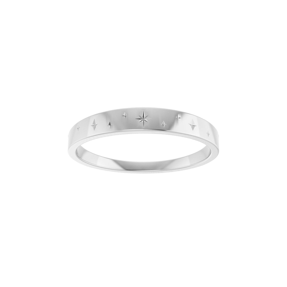 Celestial Ring in 14K Gold - 14K White Gold