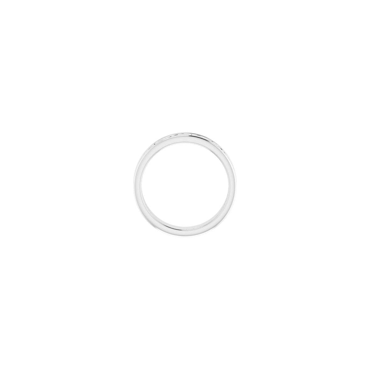 Celtic-Inspired Flat Band in 14K Gold - 14K White Gold