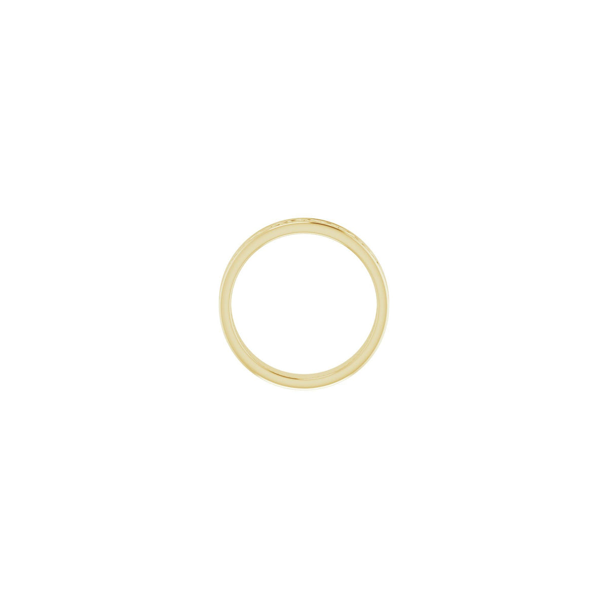 Celtic-Inspired Flat Band in 14K Gold - 14K Yellow Gold