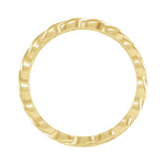 Chain Link Band in 14K Gold - 14K Yellow Gold