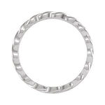 Chain Link Band in 14K Gold - 14K White Gold