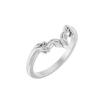 Contour Band in 14K Gold, 7.6 mm - 14K White Gold