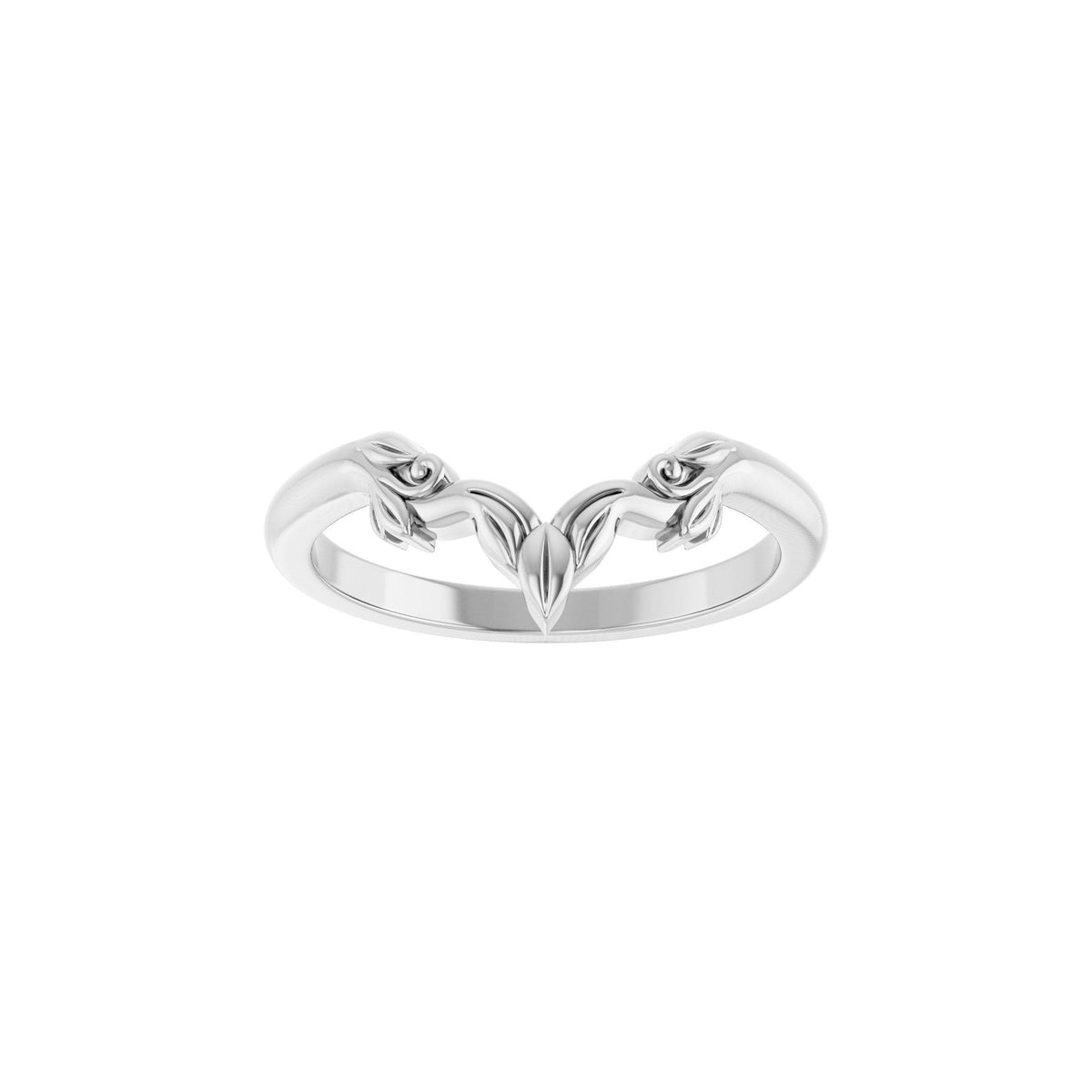 Contour Band in 14K Gold, 7.6 mm - 14K White Gold