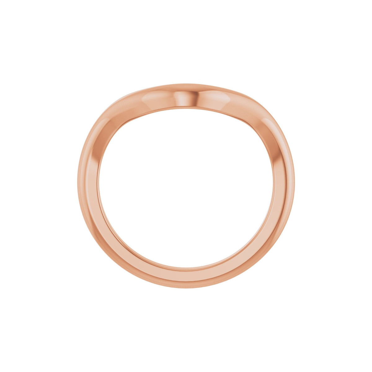 Contour Band in 14K Gold No. 1 - 14K Rose Gold