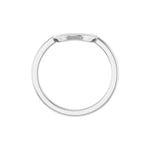 Contour Band in 14K Gold No. 2 - 14K White Gold