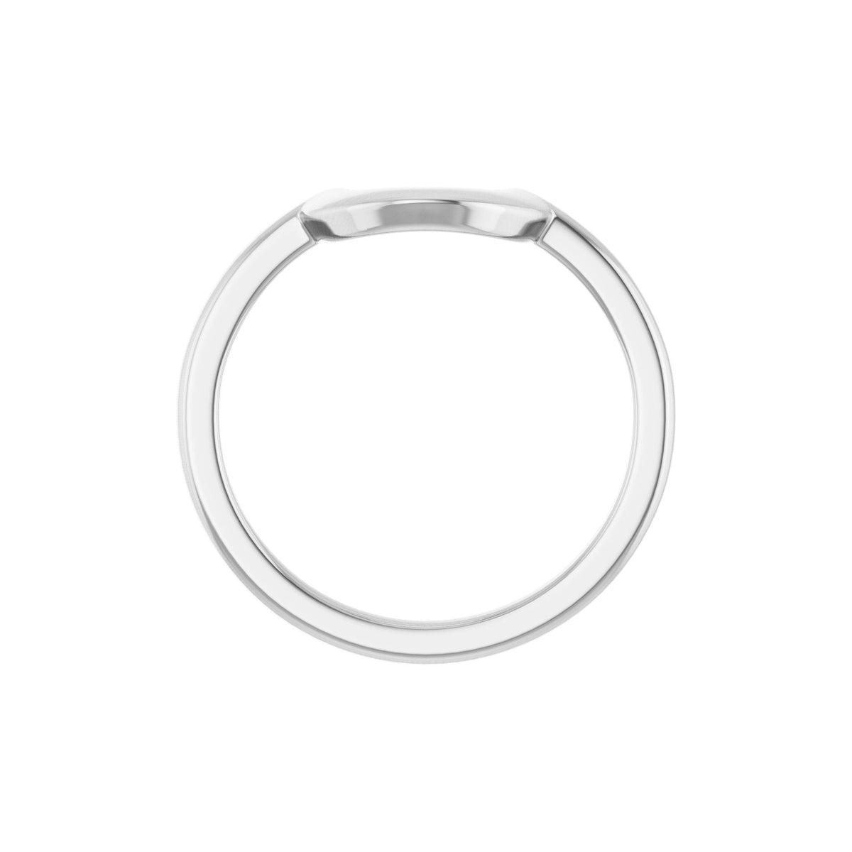 Contour Band in 14K Gold No. 2 - 14K White Gold