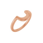 Contour Band in 14K Gold No. 2 - 14K Rose Gold