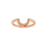 Contour Band in 14K Gold No. 2 - 14K Rose Gold