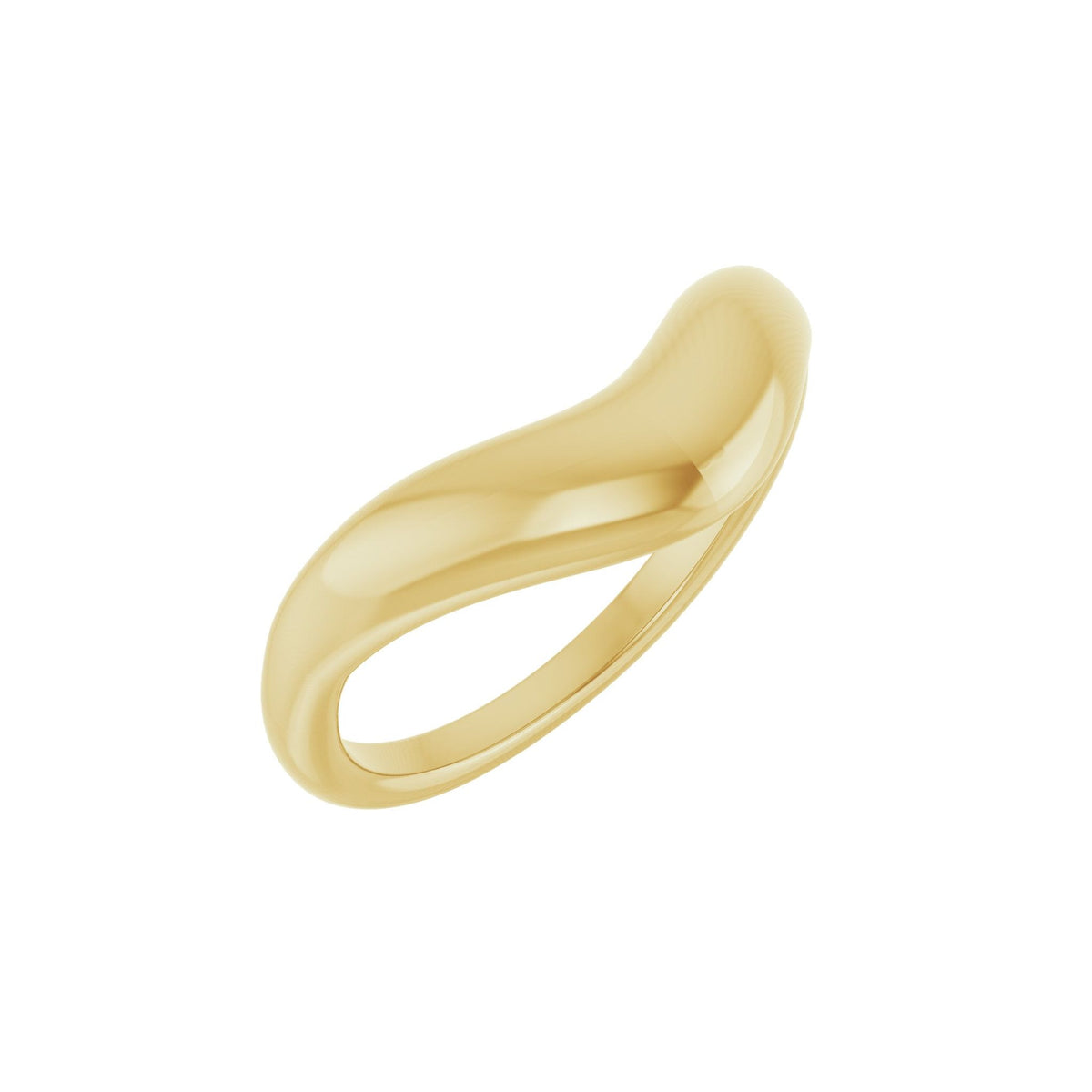 Contour Band in 14K Gold No. 3 - 14K Yellow Gold