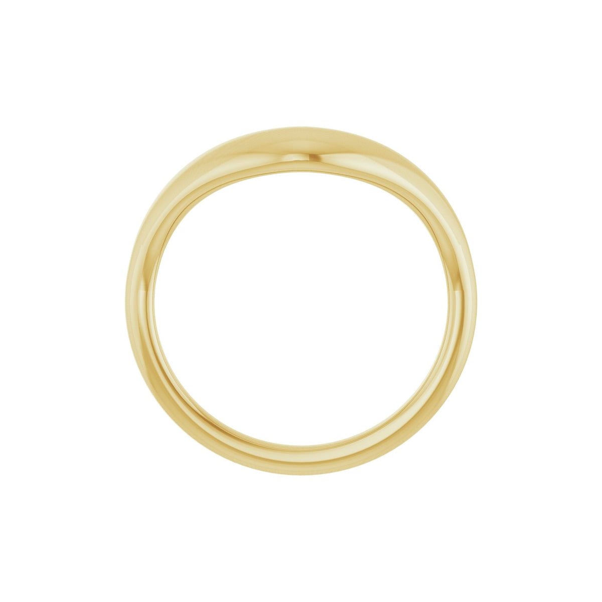 Contour Band in 14K Gold No. 3 - 14K Yellow Gold