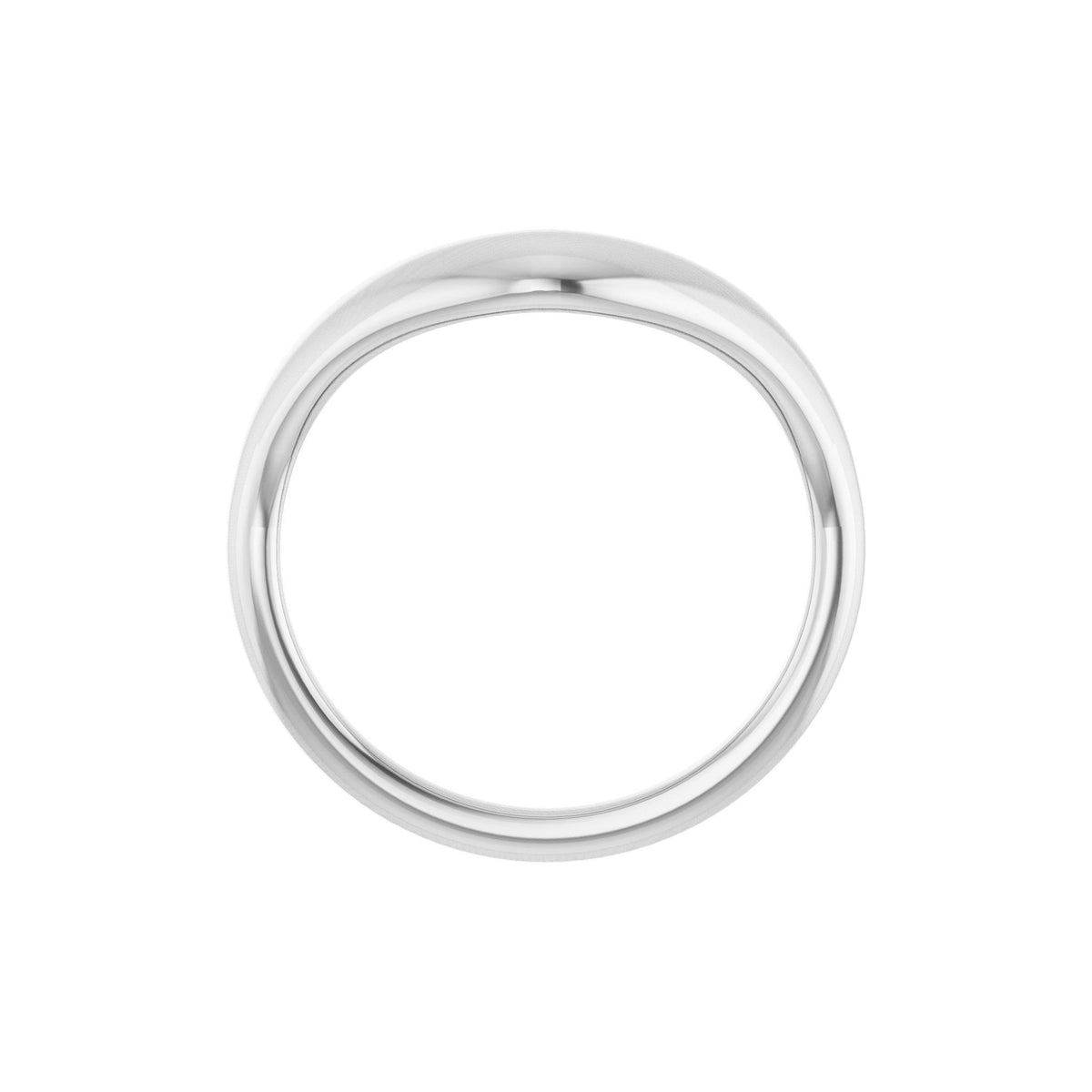Contour Band in 14K Gold No. 3 - 14K White Gold