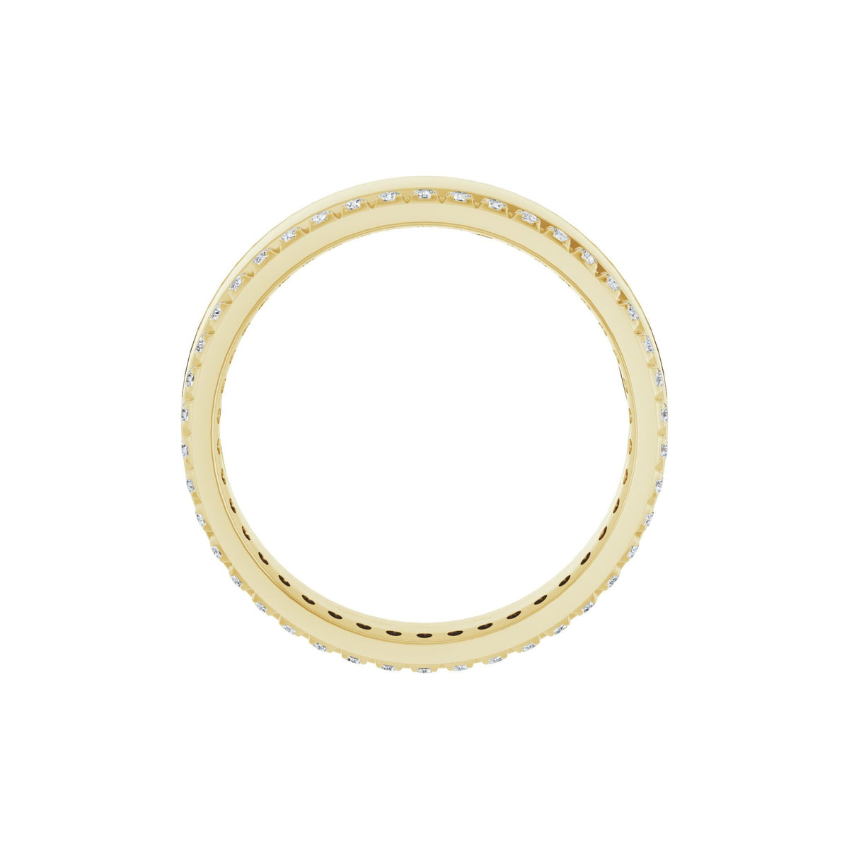 Diamond Accented Band in 14K Gold, 1/3 to 3/8 CT TW - 14K Yellow Gold