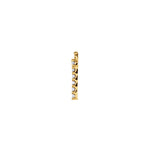 Diamond Accented Block Initial Necklace Center in 14K Gold - 14K Yellow Gold
