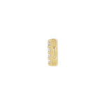 Diamond Accented Initial Link in 14K Gold - 14K Yellow Gold