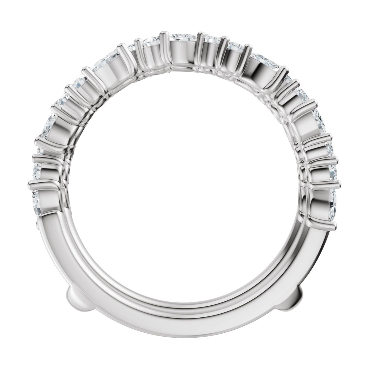 Diamond Accented Ring Guard in 14K Gold - 14K White Gold