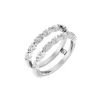 Diamond Accented Ring Guard in 14K Gold, Marquise Diamonds - 14K White Gold