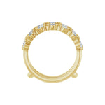 Diamond Accented Ring Guard in 14K Gold, Marquise Diamonds - 14K Yellow Gold