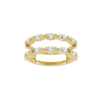 Diamond Accented Ring Guard in 14K Gold, Marquise Diamonds - 14K Yellow Gold