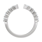 Diamond Accented Vintage-Inspired Open Band in 14K Gold No. 2 - 14K White Gold