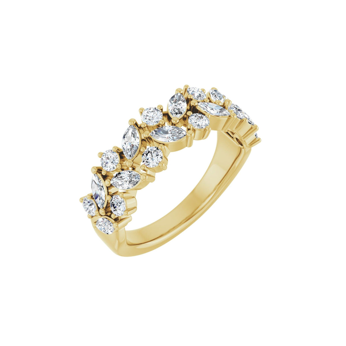 Diamond Anniversary Band in 14K Gold - 14K Yellow Gold