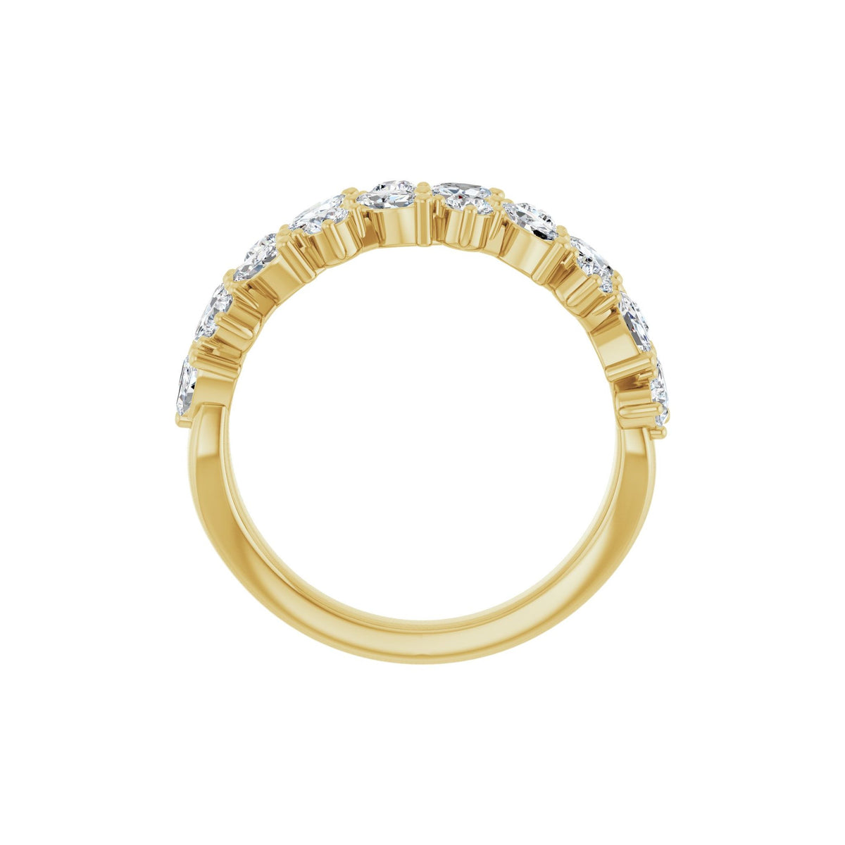 Diamond Anniversary Band in 14K Gold - 14K Yellow Gold