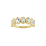 Diamond Bezel-Set Anniversary Band in 14K Gold - 14K Yellow Gold