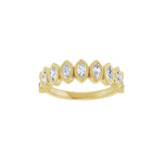 Diamond Bezel-Set Anniversary Band in 14K Gold - 14K Yellow Gold