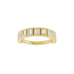 Diamond Bezel-Set Anniversary Band in 14K Gold - 14K Yellow Gold