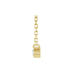 Diamond Bezel-Set Solitaire Necklace in 14K Gold - 14K Yellow Gold