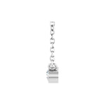 Diamond Bezel-Set Solitaire Necklace in 14K Gold - 14K White Gold