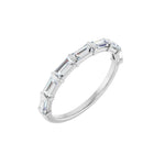 Diamond Channel-Set Anniversary Band in 14K Gold or Platinum - Platinum