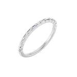 Diamond Channel-Set Anniversary Band in 14K Gold or Platinum - 14K White Gold