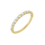 Diamond Channel-Set Anniversary Band in 14K Gold or Platinum - 14K Yellow Gold