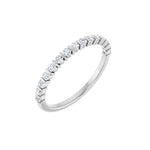 Diamond Channel-Set Anniversary Band in 14K Gold or Platinum - 14K White Gold