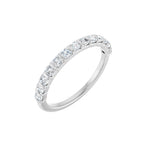 Diamond Channel-Set Anniversary Band in 14K Gold or Platinum - 14K White Gold