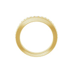 Diamond Contour Band in 14K Gold, 1/5 to 1/4 CT TW - 14K Yellow Gold