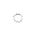 Diamond Eternity Band in 14K Gold, Emerald Diamonds - 14K White Gold