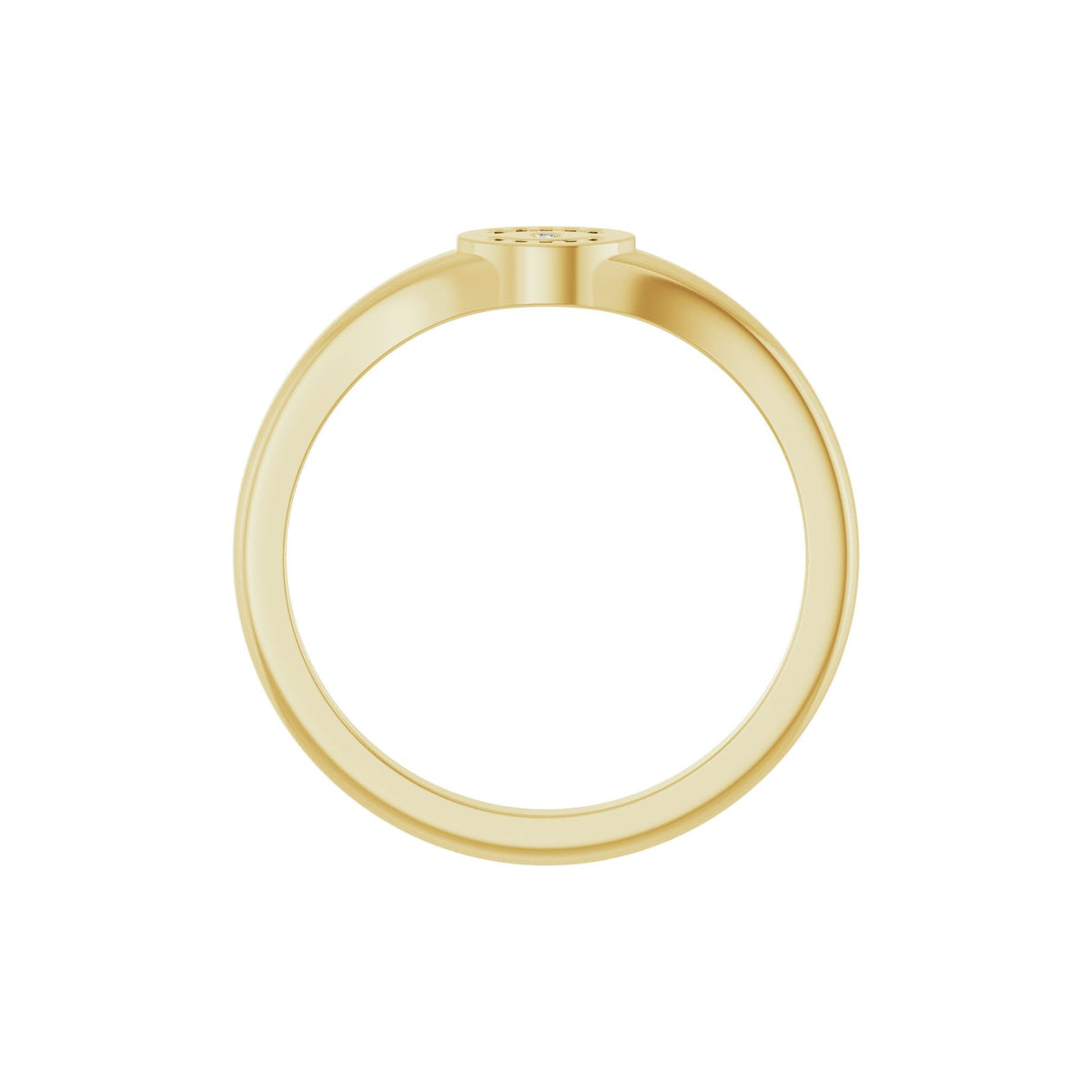 Diamond Evil Eye Ring in 14K Gold - 14K Yellow Gold