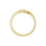 Diamond Evil Eye Ring in 14K Gold - 14K Yellow Gold