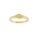 Diamond Evil Eye Ring in 14K Gold - 14K Yellow Gold