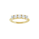 Diamond Five-Stone Anniversary Band in 14K Gold - 14K Yellow Gold
