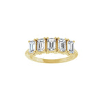Diamond Five-Stone Anniversary Band in 14K Gold - 14K Yellow Gold