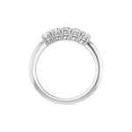 Diamond Five-Stone Anniversary Band in 14K Gold - 14K White Gold