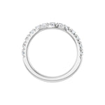 Diamond French-Set Contour Band in 14K Gold - 14K White Gold