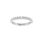 Diamond French-Set Eternity Band in 14K Gold or Platinum - 14K White Gold