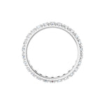 Diamond French-Set Eternity Band in 14K Gold or Platinum - 14K White Gold